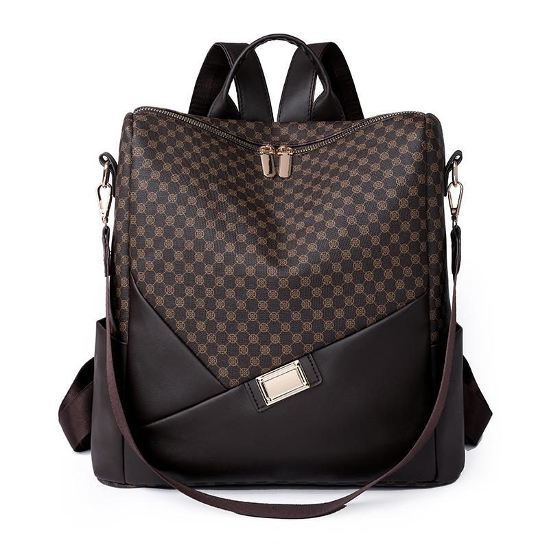 Backpack women s new large-capacity presbyopia fashionable versatile women s bag lightweight leisure travel small backpack