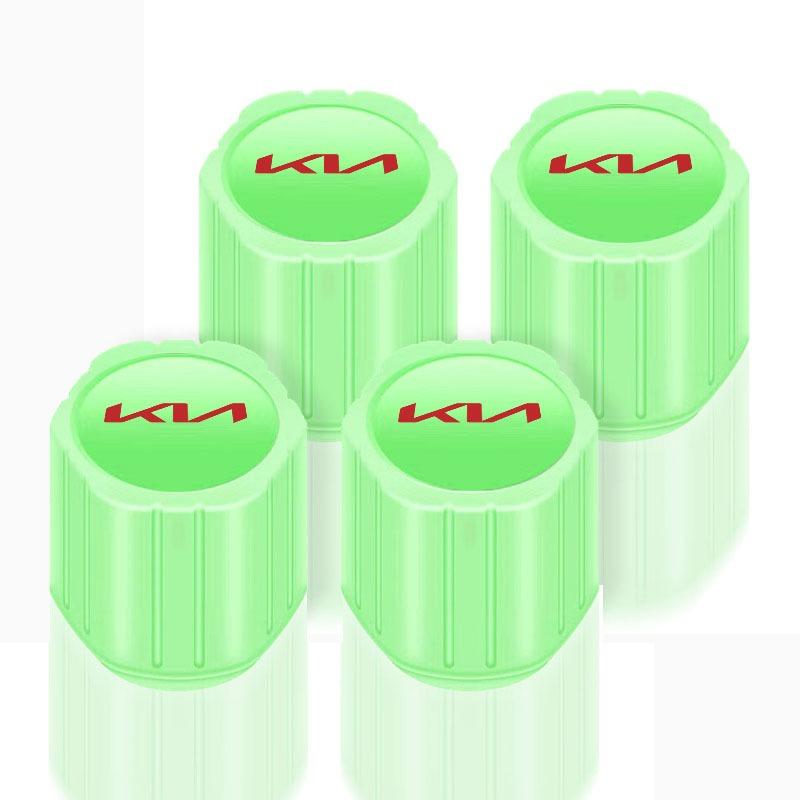 Luminous Car Motorcycle Tire Valve Caps Badge Emblem Styling For Kia Rio 3 K2 Ceed Cerato K3 Sportage 4 Picanto K5 Optima Sorento Forte Stinger