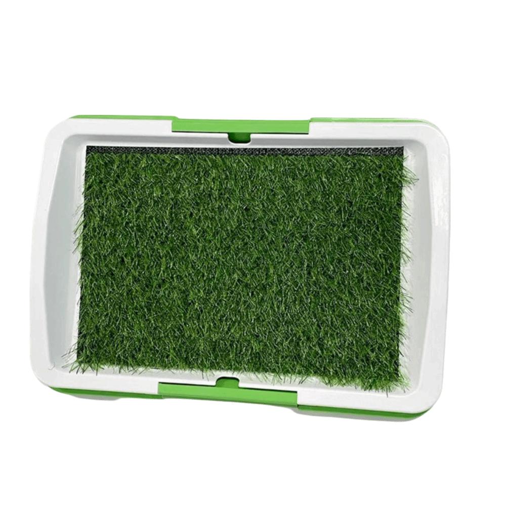 

Anti-Splash Urinary Grass Mat Non-slip Simulated Lawn Dog Toilet Absorbent Dog Potty Toilet Home зелёный