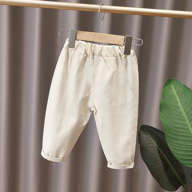 Boys' Spring 2022 Casual Korean Cotton Pants for Small & Medium Children