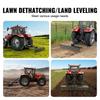 Tow Behind Dethatcher 72" 3-Point Lawn Dethatcher Rake with Attachments