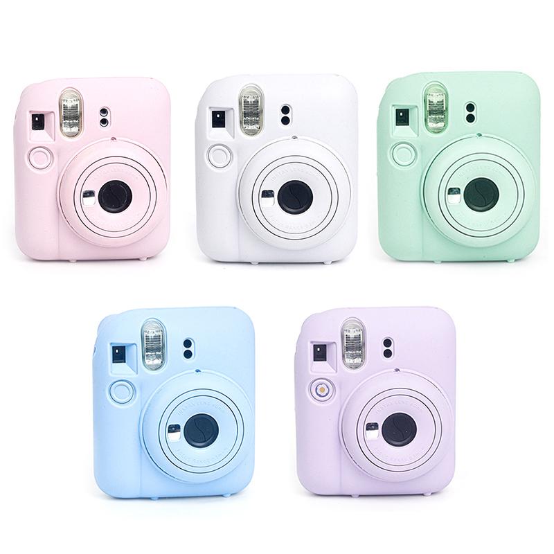 Per Fotocamera Fujifilm Instax Mini12 Custodia in Silicone Guscio Copertura Protettiva Monocolore Morbida Antigraffio Per Custodia Instant Mini 12