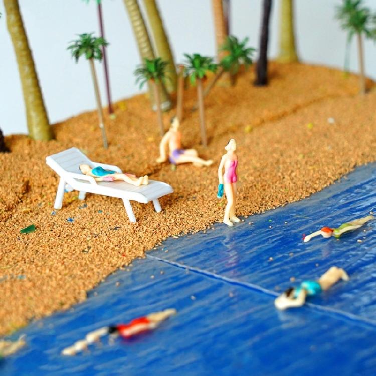 Miniature Different Poses Swimming People Model People Swimming Figures for Miniature World and Crafting