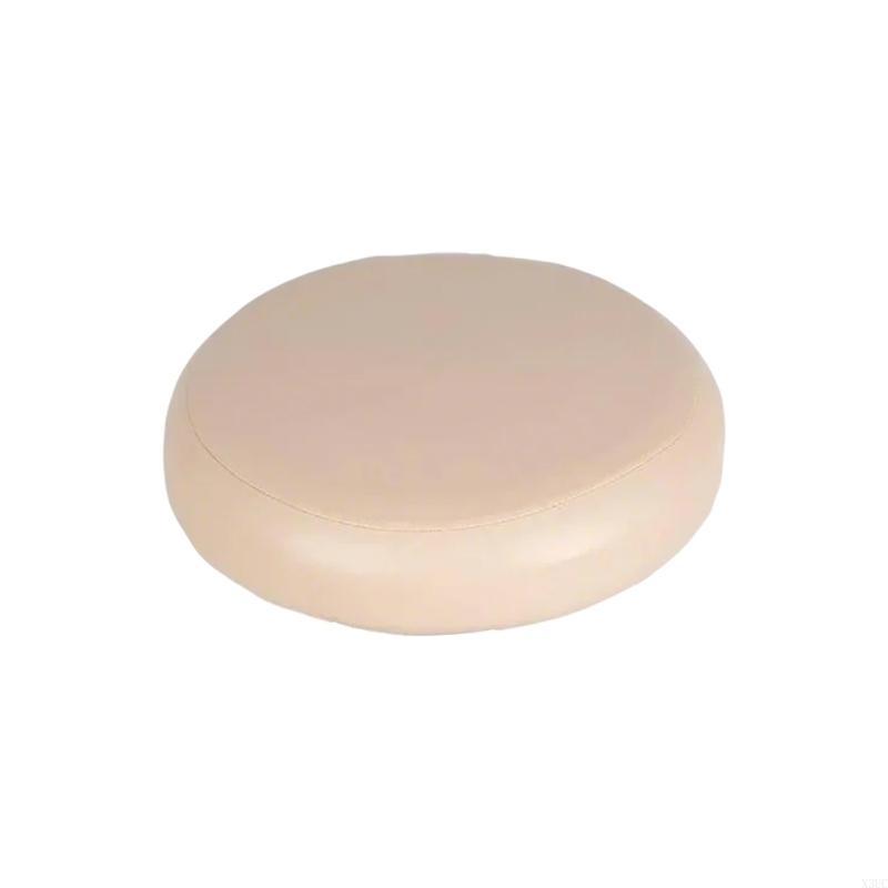 

Round Stool Slipcover Stretchable PU Leather Durability Stool Cover for Stools X3UC шампанского
