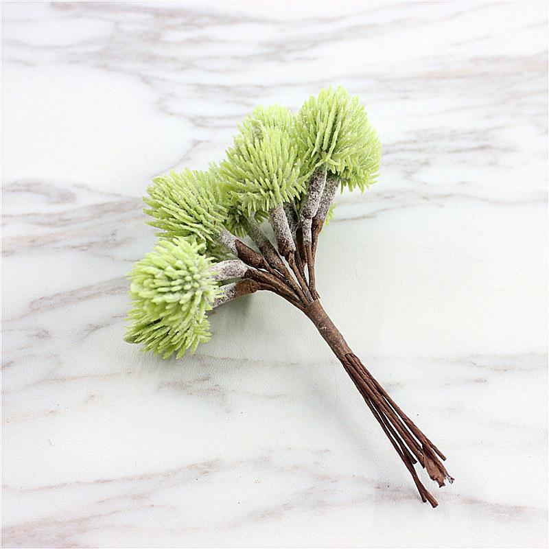 Fake Branches Simulati Leaf Wedding Props Home Artificial Landscaping Pine Needle Berry Hang Frost Flower Tree Branches Leaves