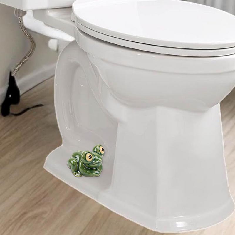 Decorative Toilet Covers Cute Frog Decorative Toilet Floor Caps Porcelain Dustproof Toilet S Bathroom Decor Toilet Screw Cover