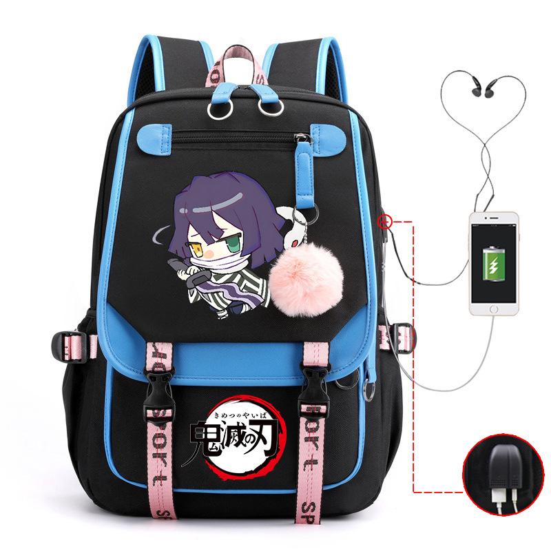 Demon slayer ghost extermination column student schoolbag junior high school student primary school student middle school student backpack