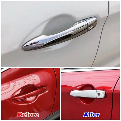 Für Nissan Micra K14 MK5 2016-2019 Autoaußenbereich ändern Chrom-Türgriffabdeckung Dekoration Verkleidungsschutzaufkleber