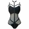 Damer Netting Ettstykke Bikini Fiskenett Tanga Bodysuit Badedrakt Badedrakt Bodysuit