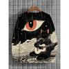 Funny Cat Pattern 3D Printed round-neck sweatshirt Hoodies Long Sleeves Sweatshirts Hip Pop Pullovers Men Women Clothing Tops
