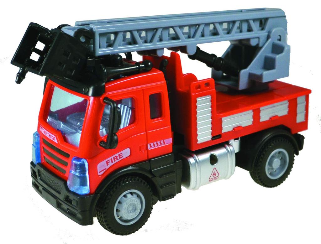 Doyusha Working Vehicle Mini 40MHz 1/64 Ladder Fire Truck Electric Radio Control 14473