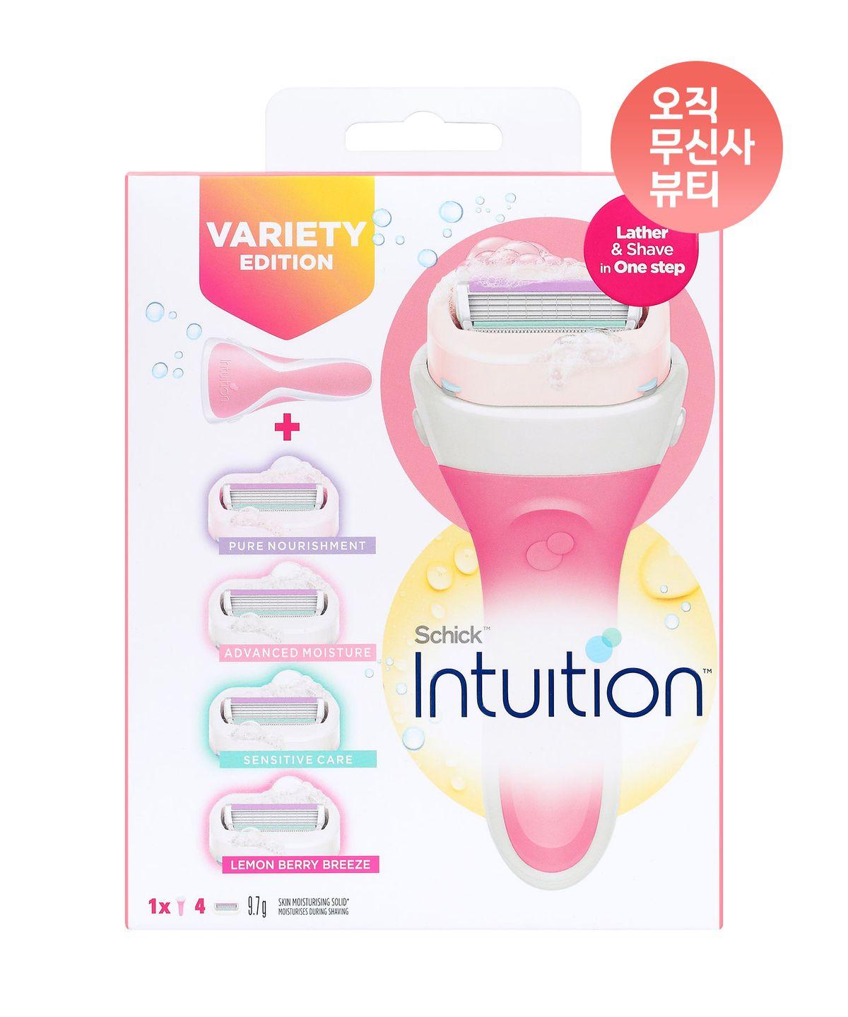Intuition Mixed Pack 4 Blades + Razor