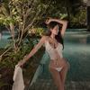 Korean Style High-End Three-Piece Bikini Set - Exquisite Pure Desire Swimwear for Women