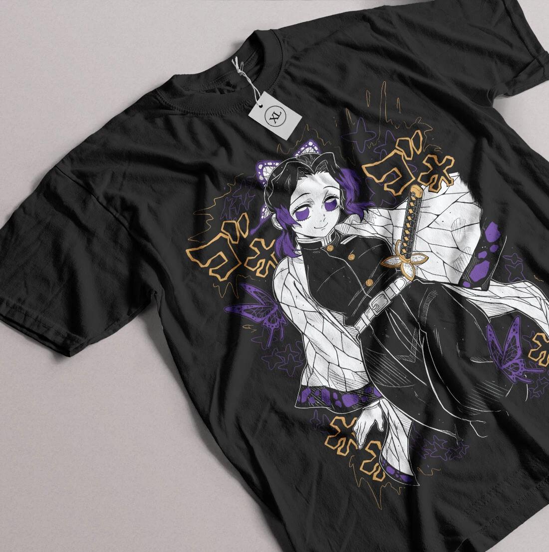 

Shinobu Kocho T-Shirt Demon Slayer Kimetsu No Yaiba Design Anime Gift Tee XL