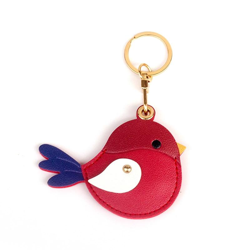 1PC Bag Hanging Decor Gift Accessories Keyring Anti-Scratch Sparrow Cute Access Card Cover Car Keychain