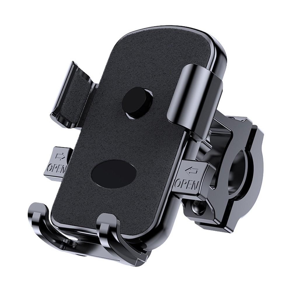 Sturdy Motorcycle Phone Holder with Flexible Viewing Angles for Safety Handlebars