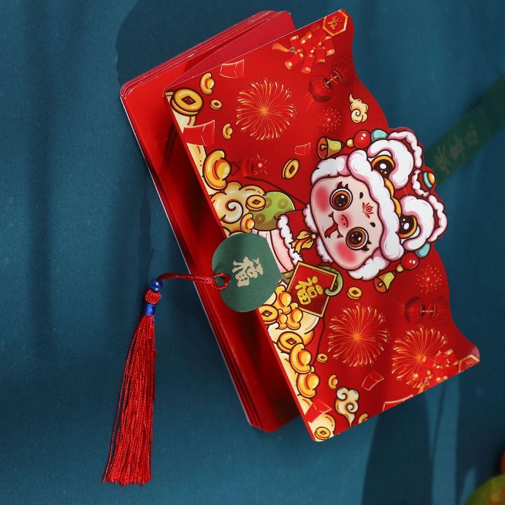 Fodable Folding Red Envelope DIY Packing 2025 Red Envelope Bag  Spring Festival