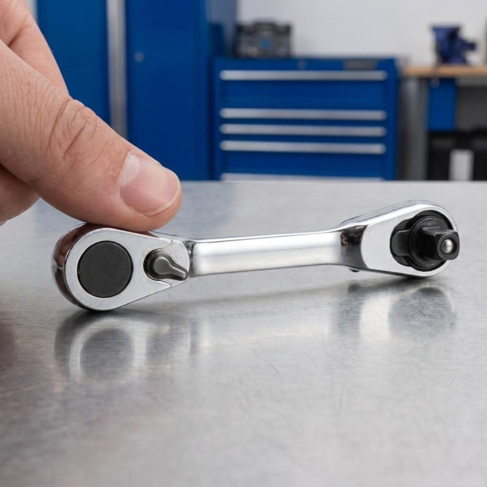 Double Headed Mini Ratchet Wrench Alloy Quick Release Ratchet Wrench  Automotive Repair 107mm