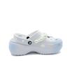 Crocs Baya Platform Clog Butterfly Love Flower Dream Girl's School Style Beach EVA Hole Shoes Unisex White Blue