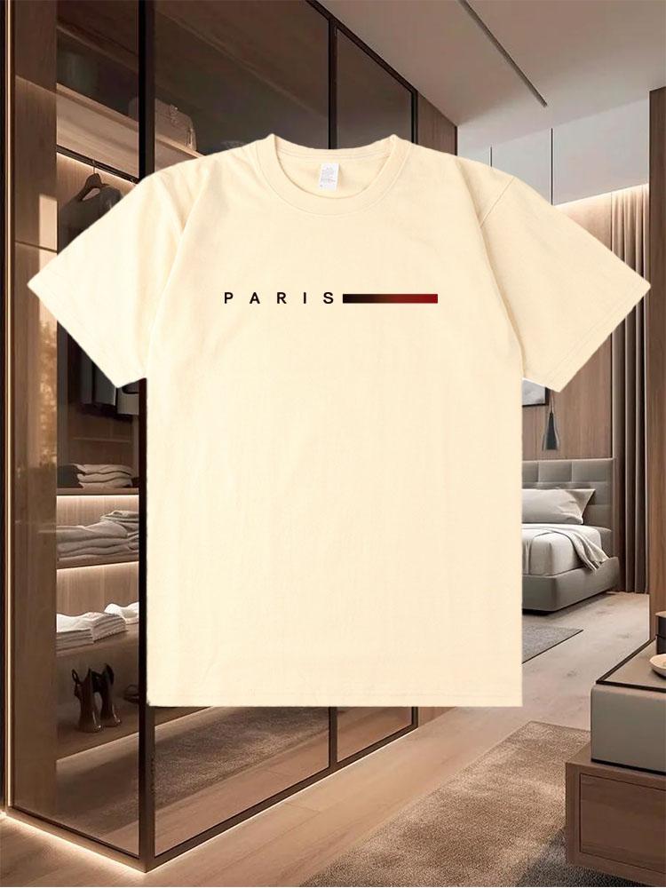 100% Pure Cotton 2025 Men's Casual T - Shirts Trendy in Summer