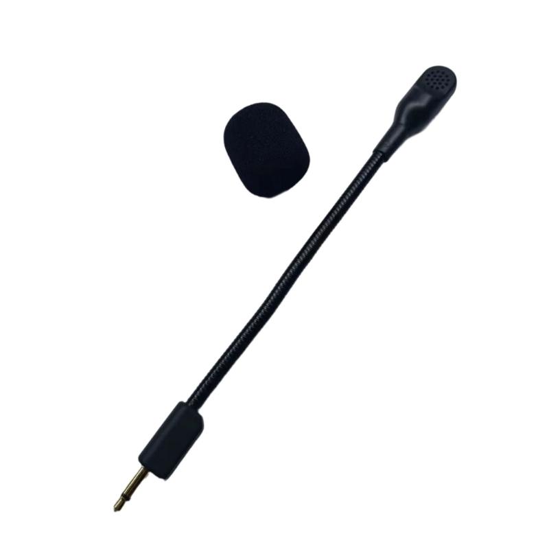 Detachable 3.5mm Boom Microphone for V2 V2pro Gaming Headsets Foam Covered Microphone Easy to Install