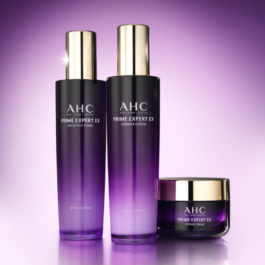 AHC PRIME expert EX Boosting TONER ESSENCE LOTION интенсивный КРЕМ 50 мл 3