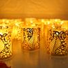 6Pcs/Pack Hollow Lampshade Set For LED Candle Light Laser Cut Hollowed-out Decorative Wraps Lamp Covers
