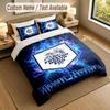 Bedding Set 1 Duvet Cover 2 Pillowcases Preston North End Print Soft Bed Linen Bedroom Decor