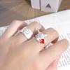 Matte Kitten Open Ring Women'S Simple High-End Sense Fashion Matte Index Finger Ring