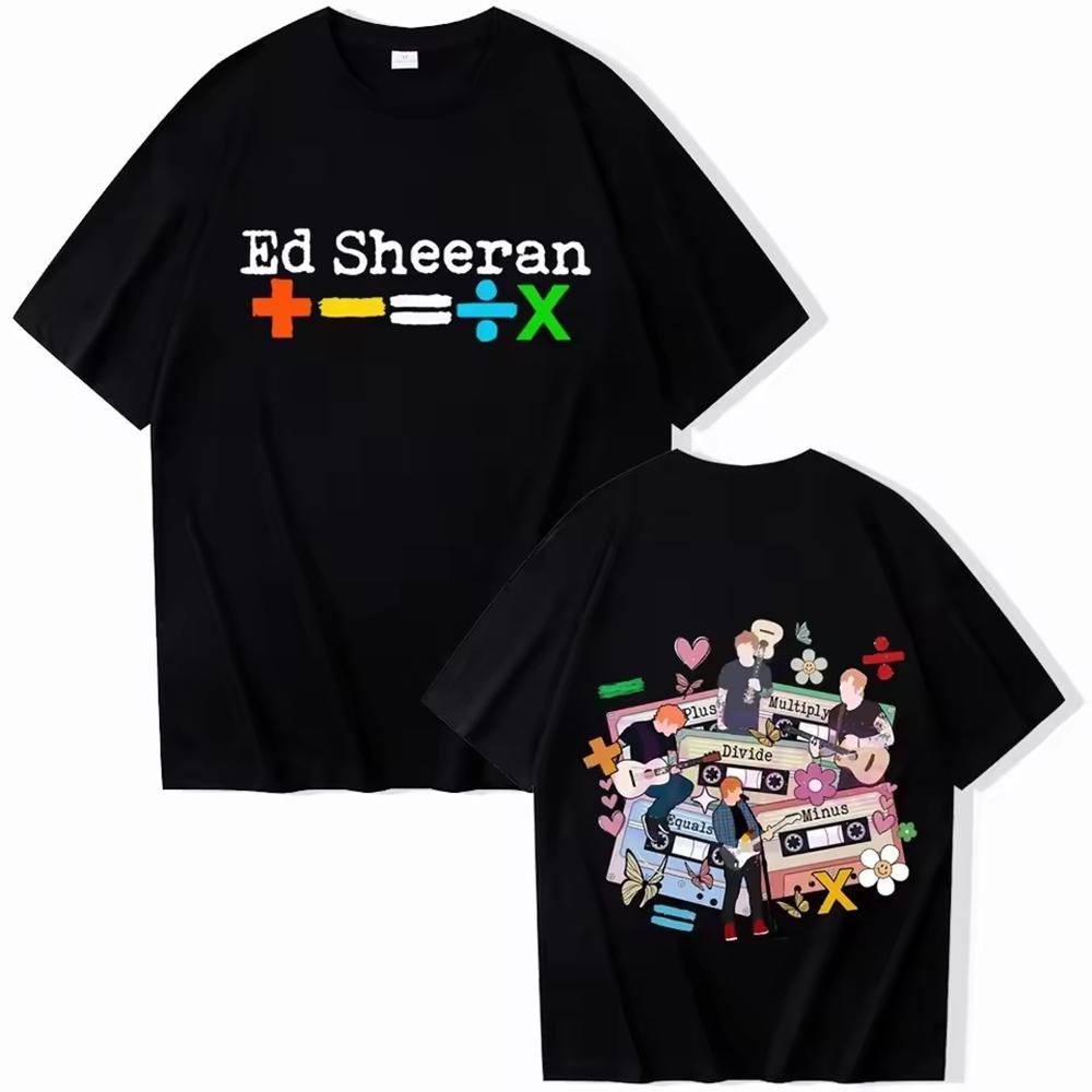 Ed Sheeran Tour Men Clothing Tee Shirt Homme  in Top Tees Mens TShirt short sleeve Round Neck Printing Pullover T-Shirts