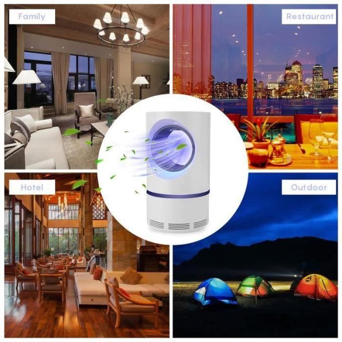 Lampe Anti-Insecte - CA15456 - USB - 5W - Piège à Moustiques - Destructeur d'Insectes