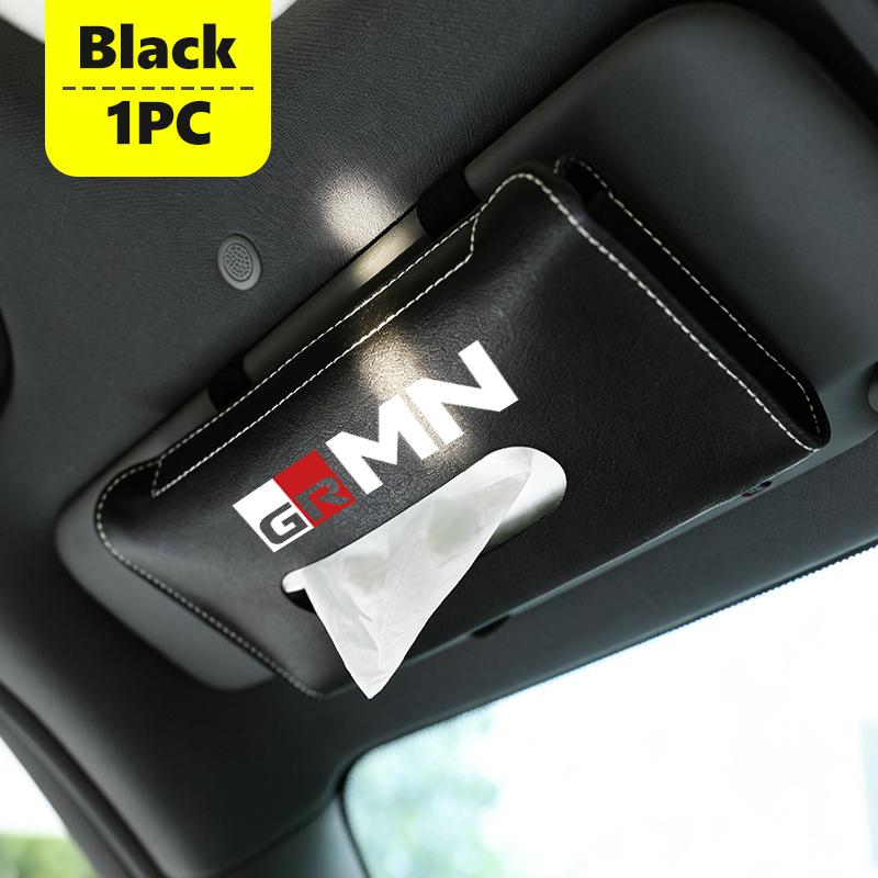 

Car Sun Visor Tissue Box Hanging Napkin Storage Bag Accessories For Toyota Crown Yaris Corolla Prius Auris GR Avalon GR Camry