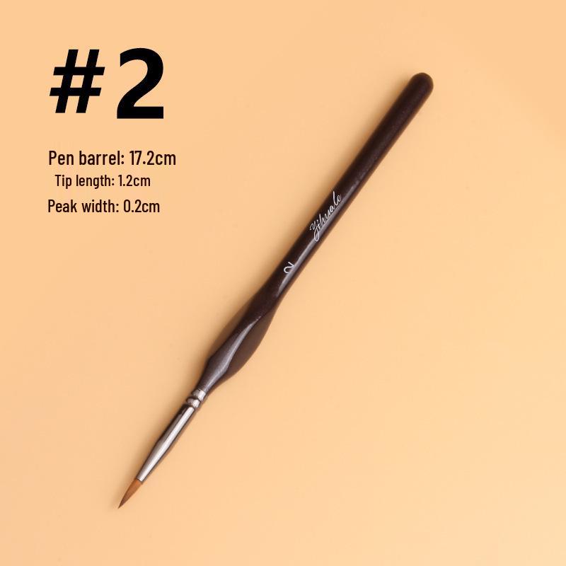 One Stroke Music Black Triangle Handle Brush Set for Watercolor, Gouache, and Acrylic Painting