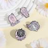Punk Skelett Grabstein Emaille Anstecknadeln Individuelle Schleife TÖDLICH SÜSS Anstecker Anstecknadeln Kleidung Schmuck Geschenk für Freunde