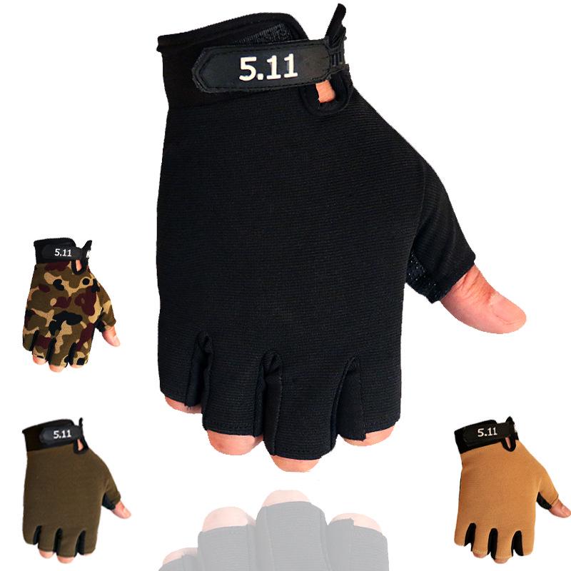 Herren Halbfinger Rutschfest Atmungsaktiv Fitness- und Radhandschuhe für Frühling/Sommer