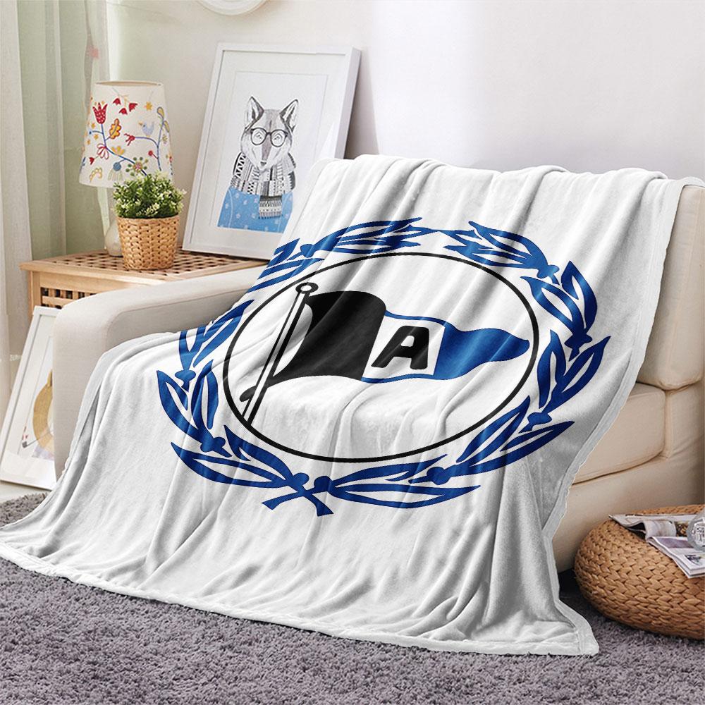 1PC Arminia Bielefeld Patterned Flannel Blanket Suitable For All Seasons for Home Decor Warmth and Comfort Gifts Holiday Present