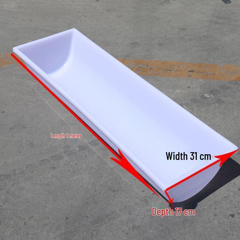 Bebedero Rectangular Engrosado para Ovejas y Terneros - Diseño de Caucho Vulcanizado y Plástico para Alimentación y Bebida.