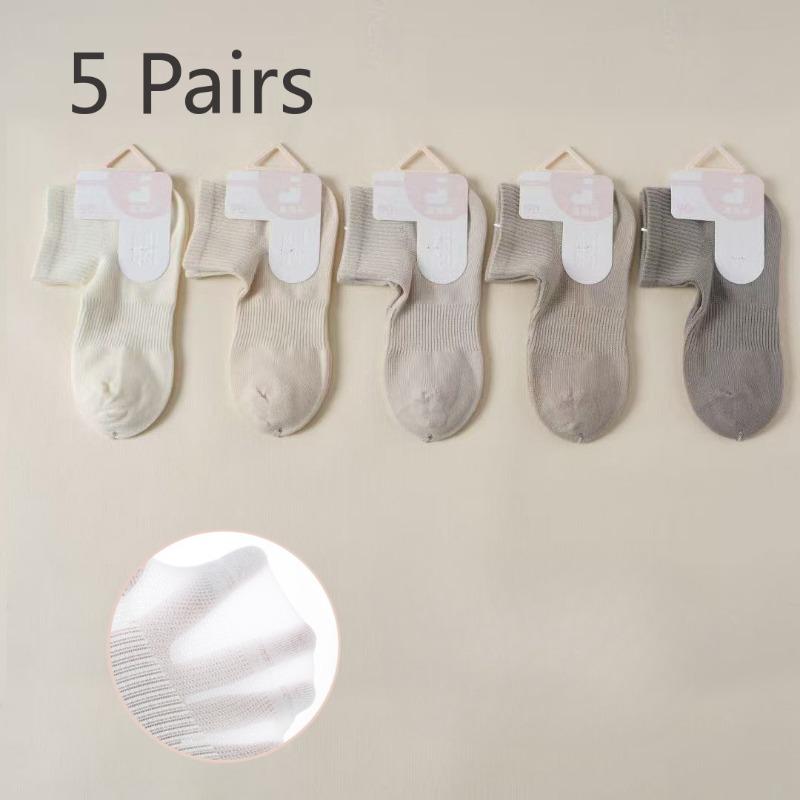 

5 пар женских летних тонких сетчатых дышащих носков под прямым углом, бесшовный носок, спортивные носки, хлопковые носки для фитнеса и бега, короткие 5 pairs