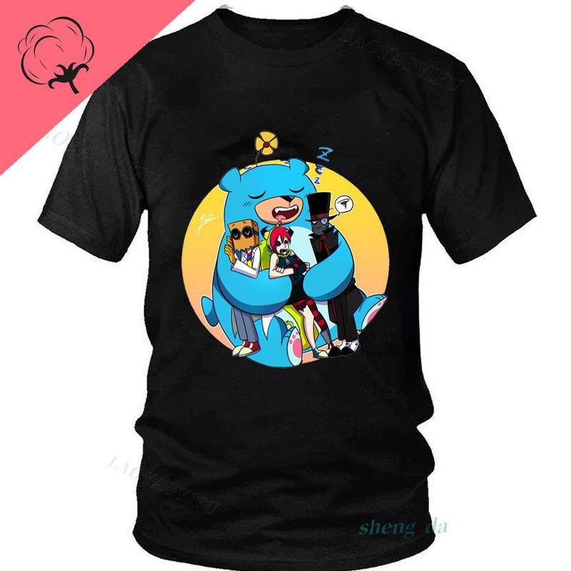 Mexico Cartoon Villainous Black Hat Casual Funny Graphic T Shirts Hot Sale Cotton Short Sleeve Streetwear Harajuku Top
