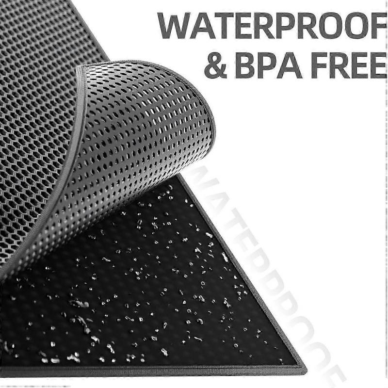 36" X 30" Washable Honeycomb Cat Litter Mat for Pets