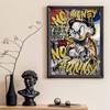 5D DIY Diamond Art Painting Kits for Adults, Violent Donald Duck Full Round Crystal Diamond Kits for Beginner for Home Wall Decorate