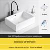 Tengxiang Ceramic Sink: White Floor-Standing Luxury Basin with Cabinet for Bathroom or Balcony