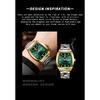 BINBOND B400 Top Brand Quartz Waterproof Watches For Men Luxury Diamond Dial Elegant Stainless Steel Luminous Business Men Watch