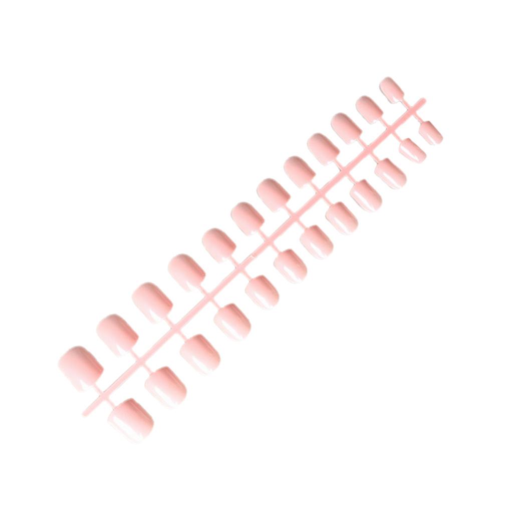 

24 Pieces Solid Colorful Press on Nails DIY Durable French Elegant Colour-fast Personality Acrylic Nail for Manicure Salons