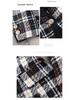 Zihong Women's Green Plaid Blazer: New 2024 Slim-Fit for Autumn/Winter