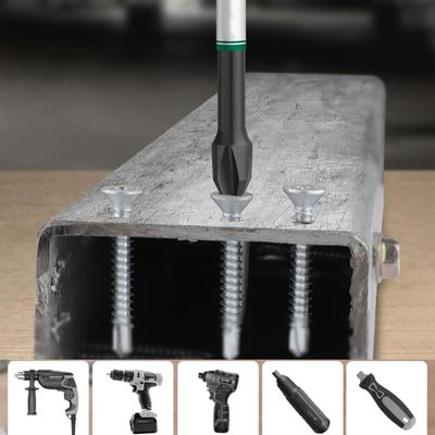 Schraubendreher-Bit mit starkem Magnetismus, vielseitiger Kreuzkopf-Bit für verschiedene Schrauben, Schaft 25 mm/50 mm/65 mm/70 mm/90 mm/150 mm