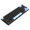 Gaming Keyboard USB 68 Keys Blue Switch N Key Rollover 10 RGB Backlit Modes Wired Keyboard for Desktop Laptop Black Blue