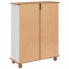 ASKIM Shoe Cabinet White 85 X 35 X 108 Cm Solid Pine Wood