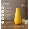 Modern Decorative Metal Vases for Home Dcor, Yellow