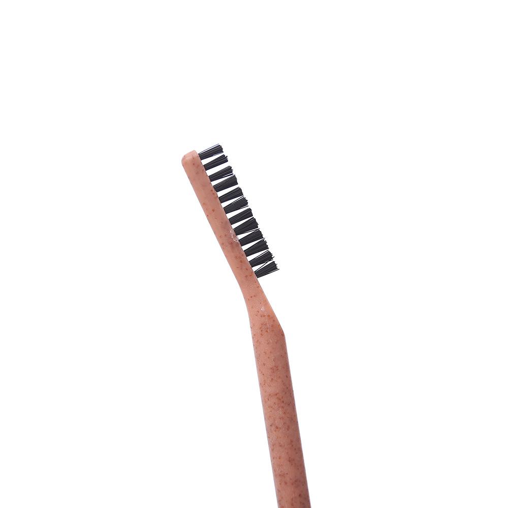 Portable Dual-Head Eyebrow & Eyelash Brush: Comb & Curl with One Tool for Effortless Beauty.